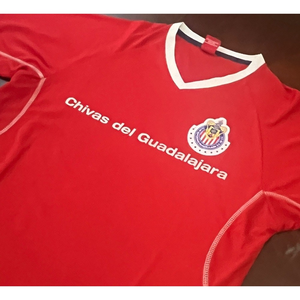 Chivas de Guadalajara Soccer Jersey Mens XL Red Short Sleeve Training Shirt 23 - Picture 2 of 10